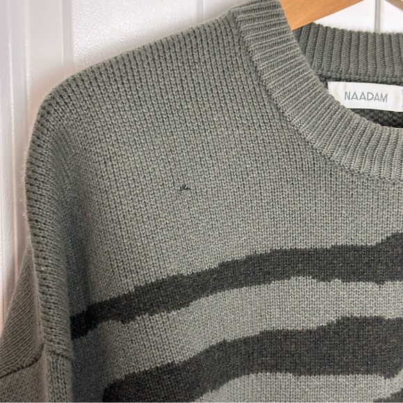 NADAAM Wool Cashmere Tiger Stripe Sweater Size M - Picture 2 of 8